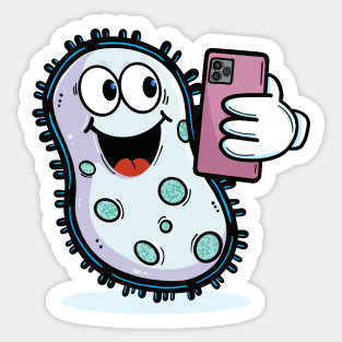 Cellfie taking a selfie Sticker